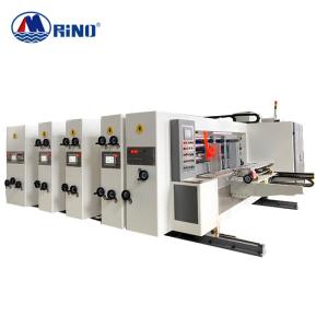 China 45KW Carton Box Flexo Printing Machine 3 Color Lead Edge Feeding wholesale