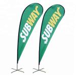 Weatherproof Polyester Teardrop Beach Flag CMYK Waterproof