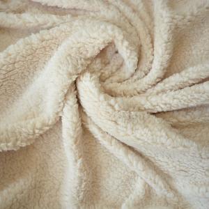 China Polyester Sherpa Fabrics for Autumn&amp;Winter Fashion Dress Designs Static-free Anti-microbial color fastness more than 4 wholesale