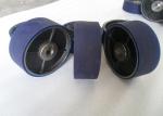 Aging Resistant Industrial Blue PU Polyurethane Coating Wheels / Polyurethane