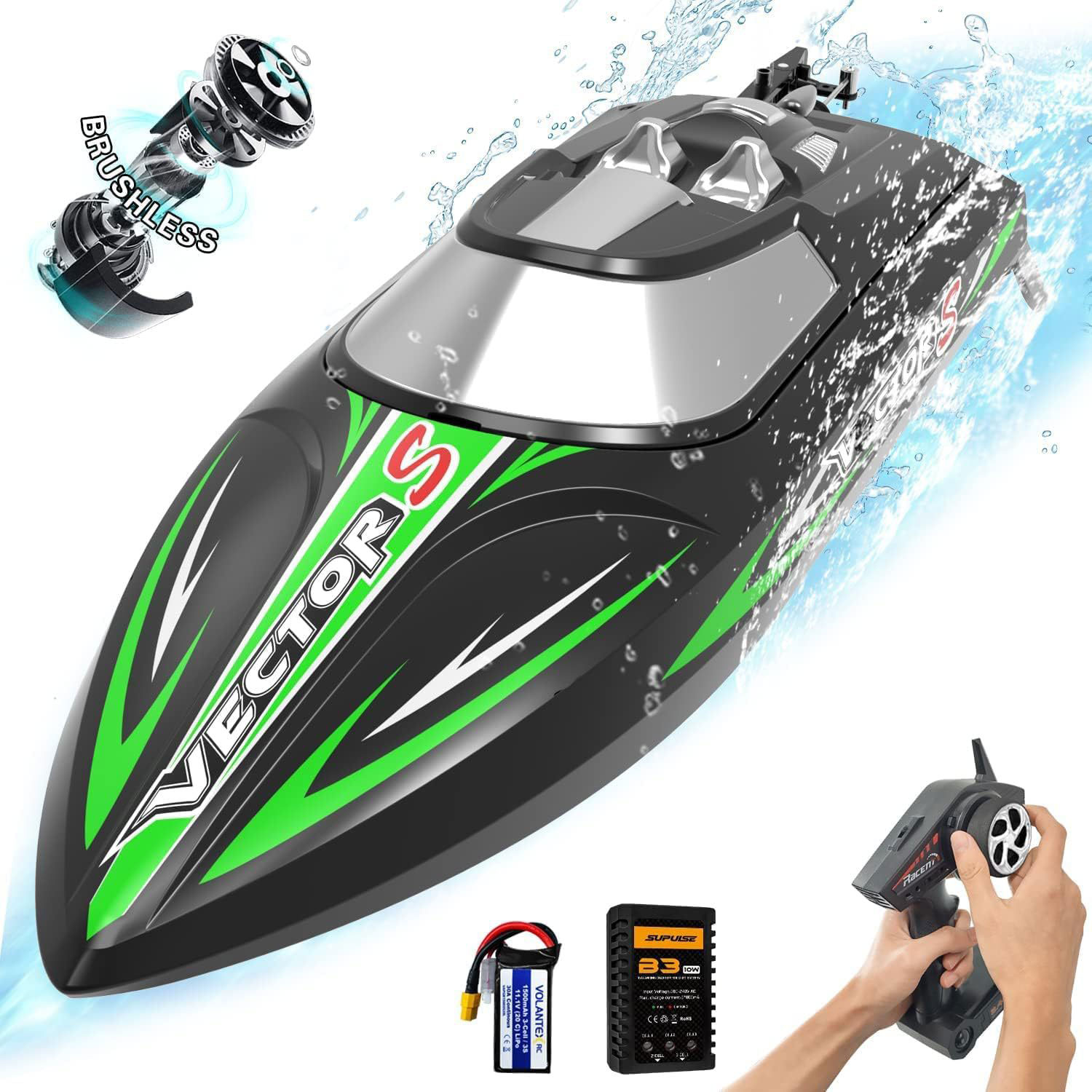 Remote Speedboat Brushless Motor 50 KPH High Speed Electric Control Boats for RC Boat