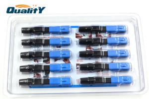 China Sc Fast Connector Insertion Loss 0.2dB Fiber Optic Connector Assembly / Fiber Optic Fast Connectors wholesale