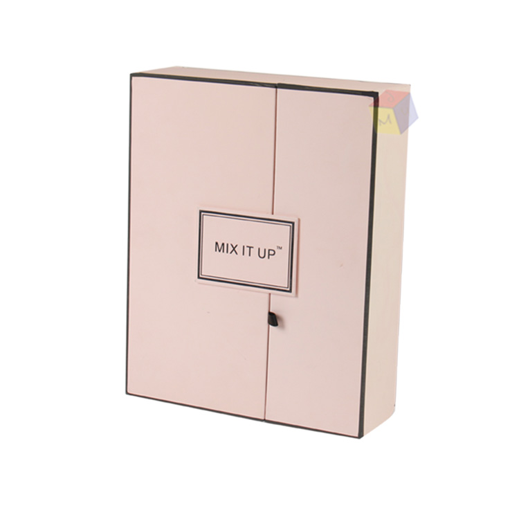 Double Door Magnetic Closure Cosmetic Gift Box with Foam Tray and Customized Printing