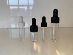China Cosmetic Glass 5ml Essential Oil Bottles Amber Clear wholesale
