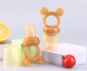 China Foodgrade Baby Food Fruit Feeder Bite Silicone Pacifier Baby Chewing Teether Toy For Infant Baby Eating Food Training wholesale