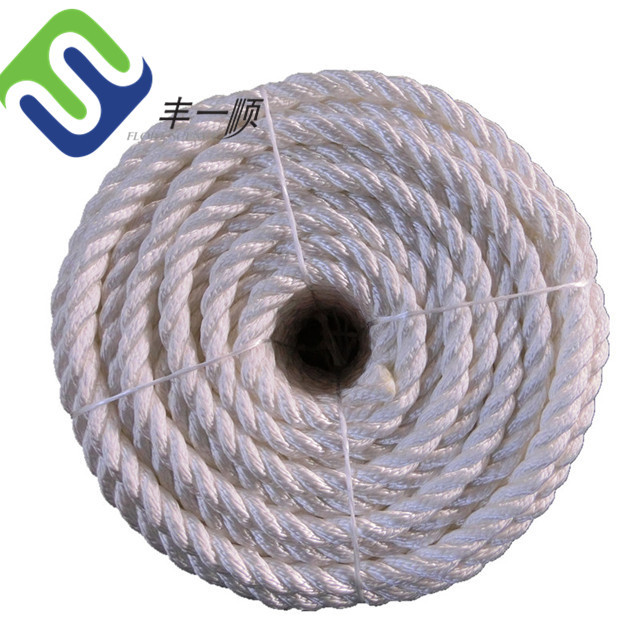 Boat 3 Strand Anchor Rope Nylon Dock Lines Twisted Mooring Rope