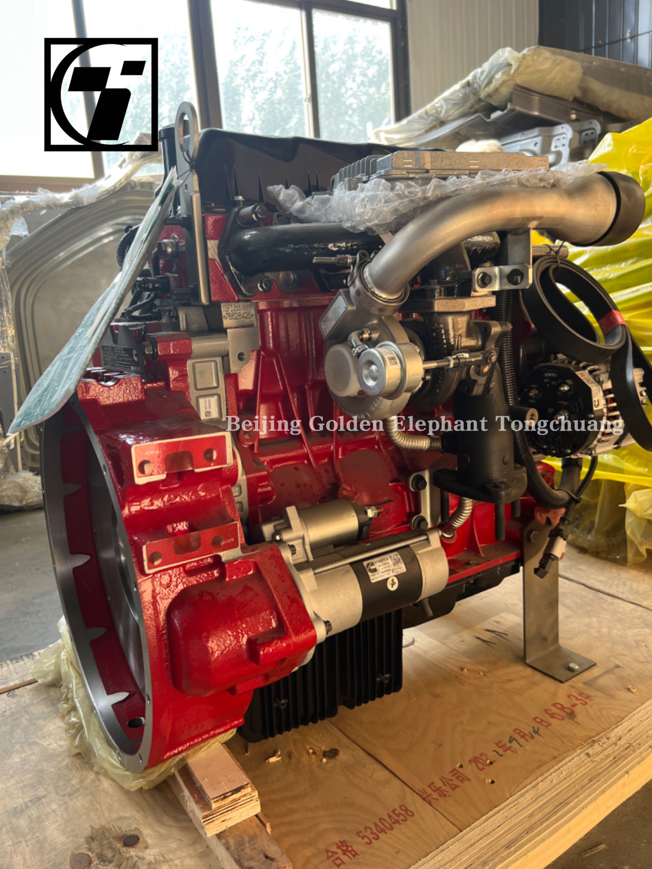 Foton Original Car Truck Engine Assembly with Black Diesel Engine