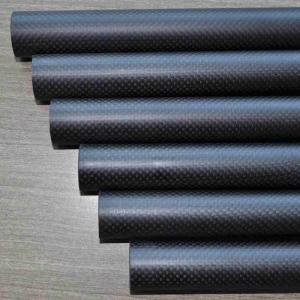 China 3K Glossy Twill Carbon Fiber Tubing Rolled Wrapping 5000mm Length on sale