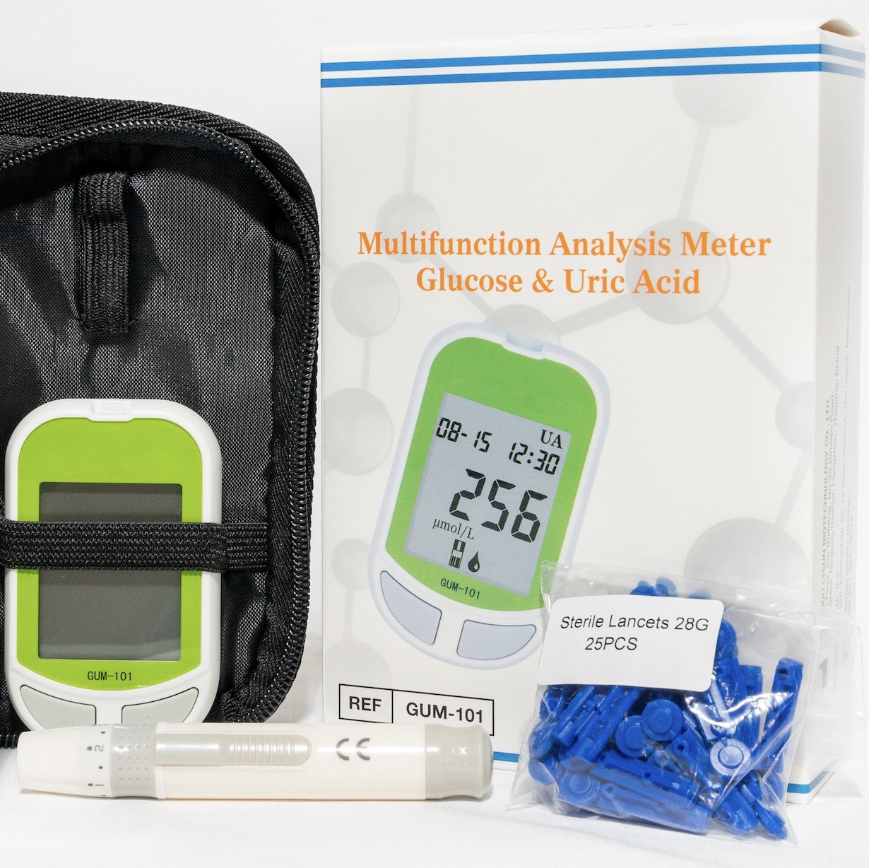 HZ GUM-101 Uric Acid Test Strips Portable Blood Sugar Tester 50g