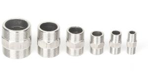 China Sus Male Threads Joint Water Plumbing Ss 304 Hex Nipple wholesale