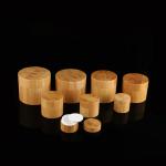 Metalized 15CC aluminium Amber Bamboo Cosmetic Cream Jar