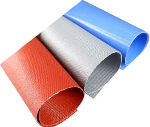 China 1MM Heavy Coated Silicone Rubber Impregnated Fiberglass Thermal Fabric Cloth wholesale