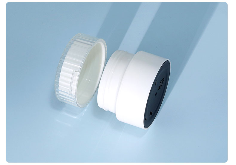 120g White Cream Jars Round Shape Personalized Plastic Jars For Cream