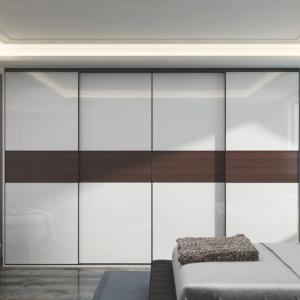 China Fitted Mirrored Modular Bedroom Wardrobe Particle Board Carcass wholesale