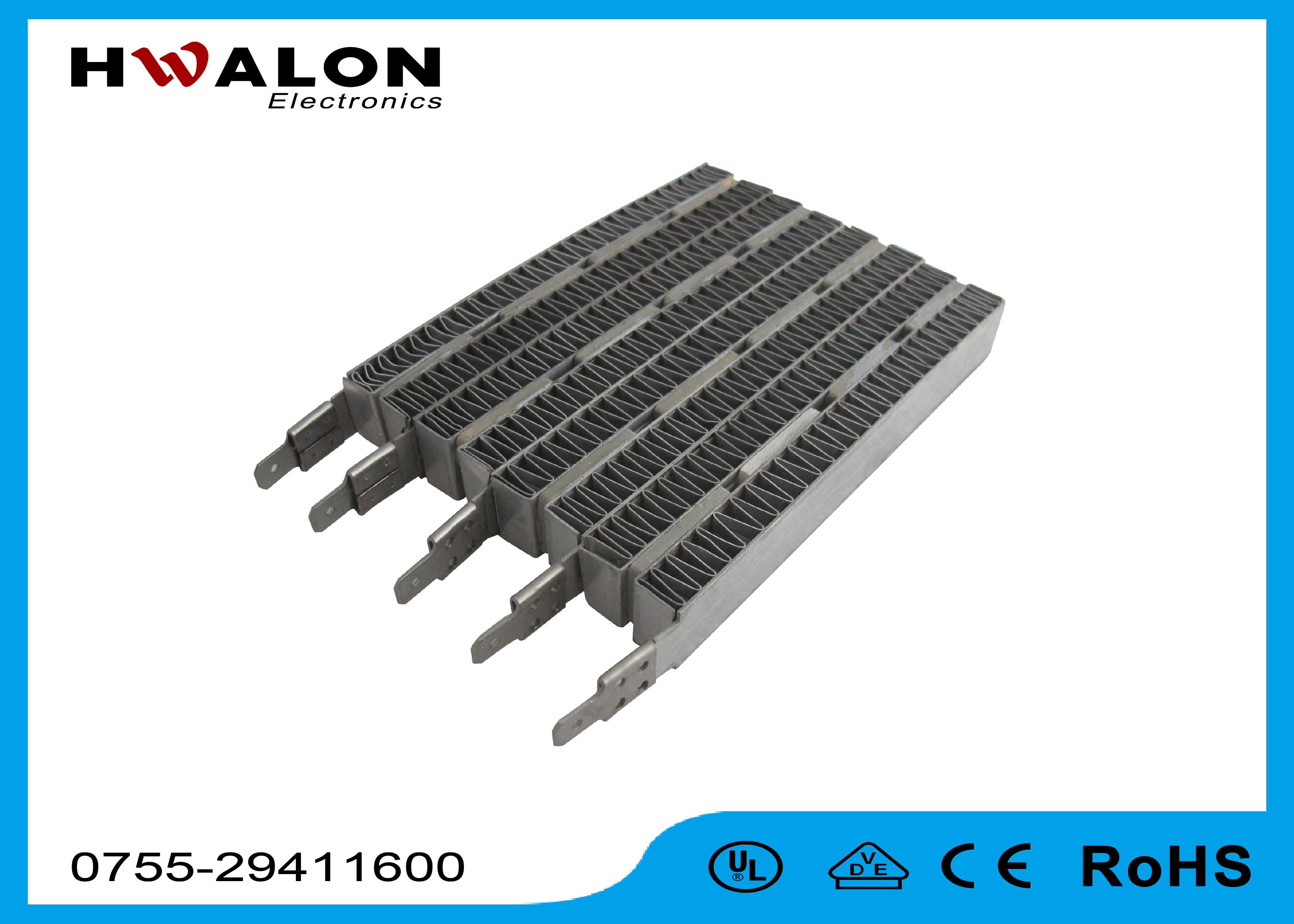 High Efficiency 220V PTC Air Heater Element With 1800W For Electronic Device