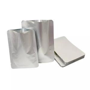 China Silver Mylar Flat Bags Aluminum Foil Packaging Bag Bulk Food Storage Pouch wholesale