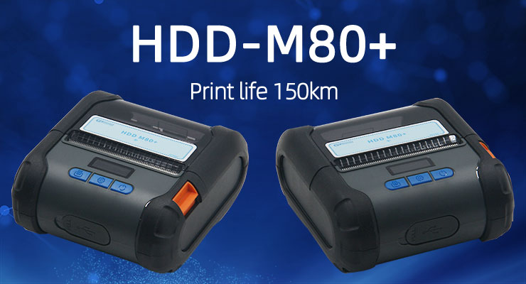 Power Adapter DC9V/1A Handheld Thermal Printer M80 0.96inch OLED Display Customizable