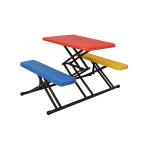 Colorful Outdoor Collapsible Kids Picnic Table With Benches Easy To Carry