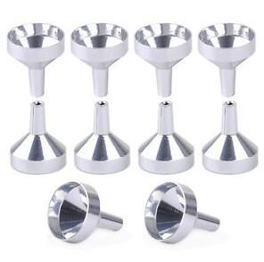 China Aluminum Mini Mini Perfume Funnel , Silver / Golden Essential Oil Funnel wholesale
