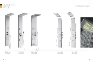 China Professional Stainless Steel Shower Panel , Shower Enclosure Panels 1650 X 260 mm wholesale
