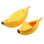 Banana Shape Unusual Cat Beds , Warm Winter Cat Bed Not Easy Deformation