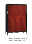 Luxury furniture of Wardrobe closet in Ebony glossy painting for 3 or 4 doors