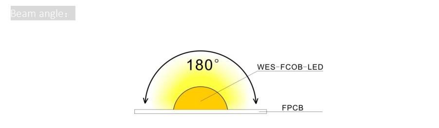 Width 8mm 10W COB LED Strip Light DC24V 1000lm/M Cool White RA 90