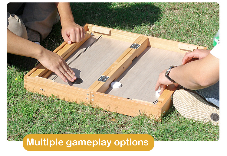 Wood Style Panel Portable Folding Mahjong Table for Outdoor Party Events and Gatherings