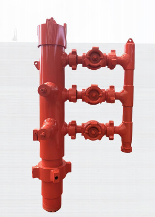 BTC Cementing Oilfield Tool Single Plug Cement Heads With Manifold