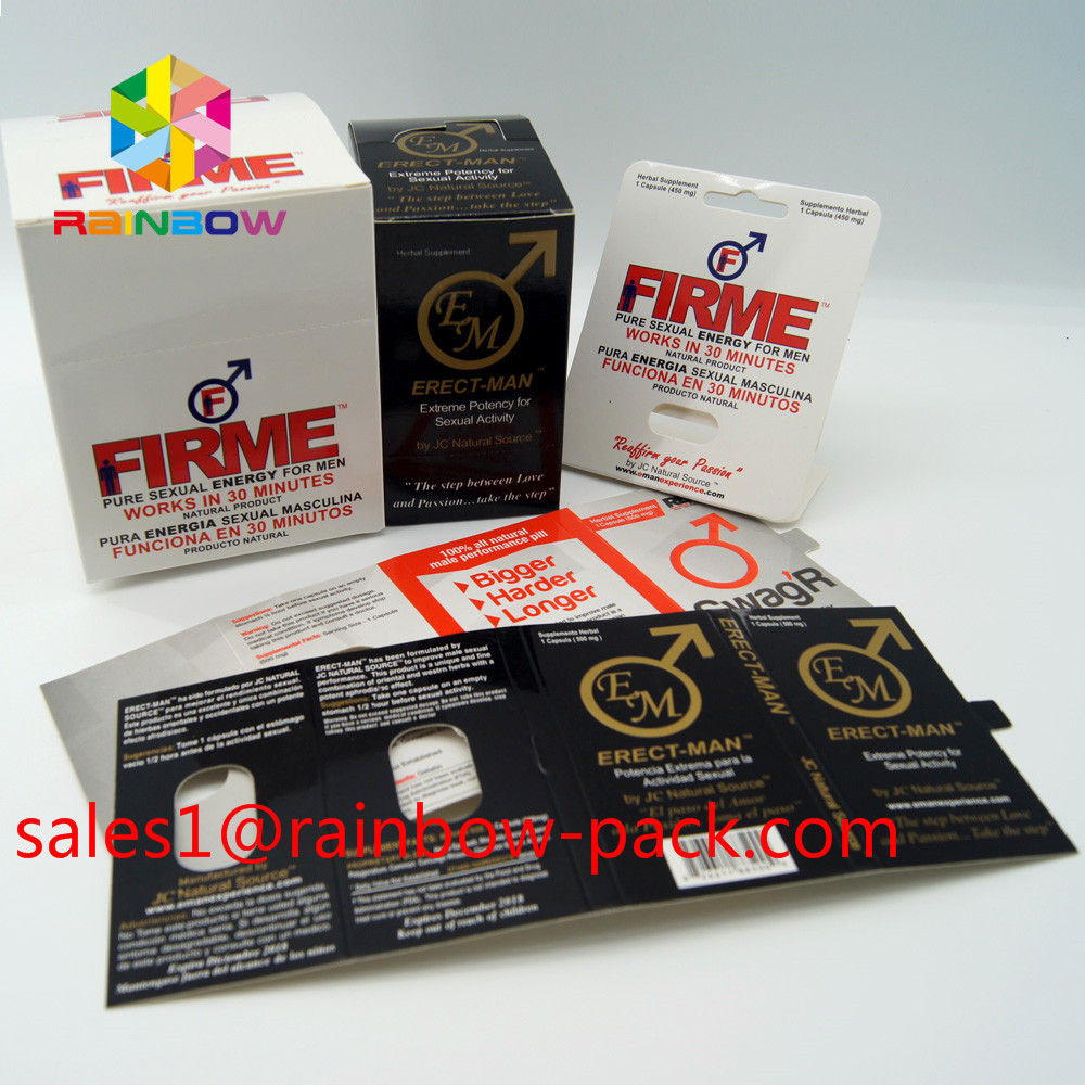 100% Biodegradable Custom White Cardboard Paper Box Best Selling Royal Honey Packaging Paper Box For Men Enhancement