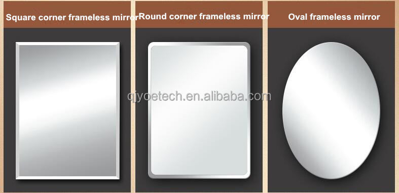 Silver Aluminum Free Safety Glass Mirror for Bedroom Dressing and Bathroom Decoration