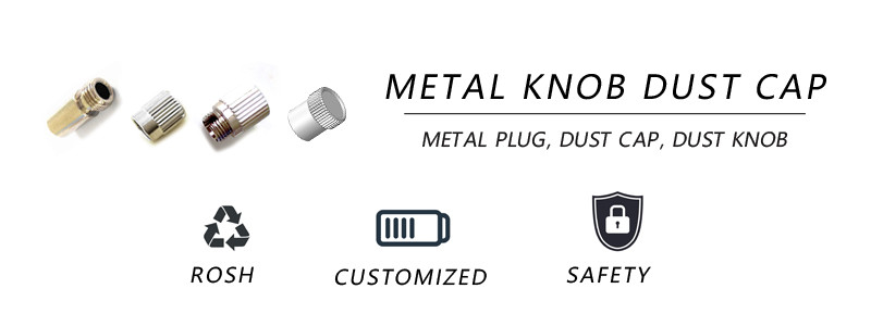 Male M8 X 0.75 Fiber Optic Dust Cap Metal Nickel Plating Custom Service