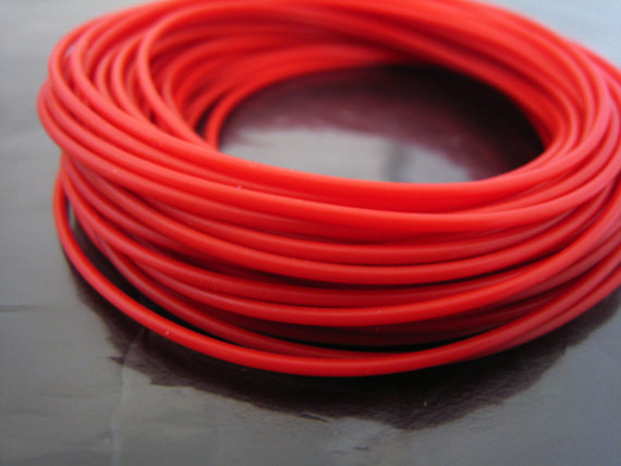 Customized Color Silicone Rubber Cord Weathering Resistance , 50~300% Elongation