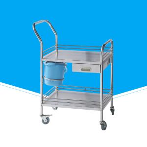China Industrial Hospital Trolley With Brake Stainless Steel Mechanic Structure wholesale