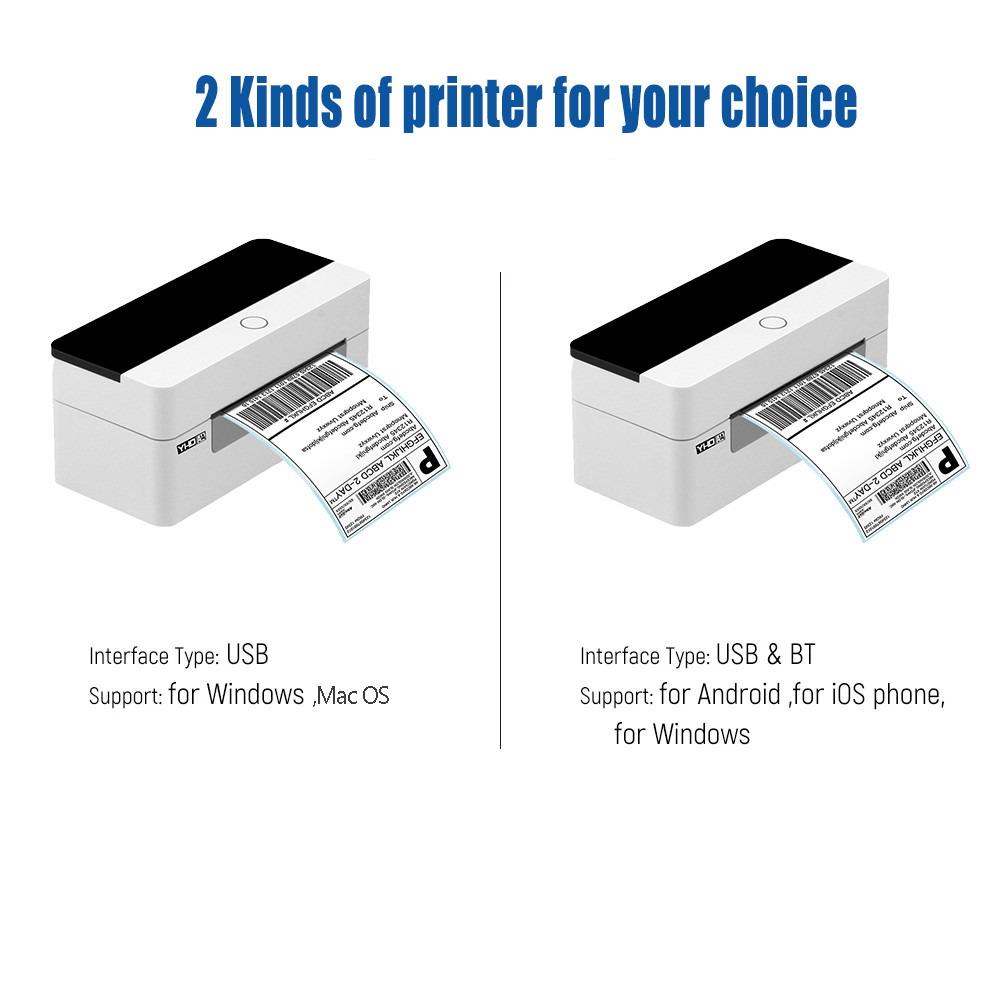 YHD-9260 Barcode 110mm Thermal Printer Desktop Bluetooth USB Thermal Label Printer