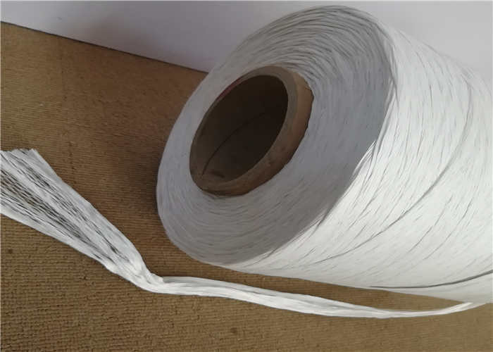 White Color Split Film Cable Filler Yarn 2mm - 30mm Diameter Winding On Tube Packing