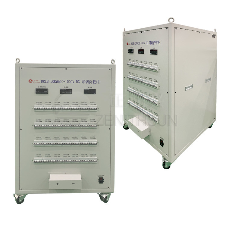 50kW 650V-1000V DC Dummy Load Bank Portable Variable Resistive Load Bank Cabinet