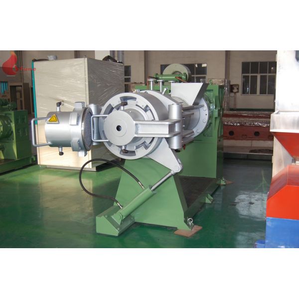 CE Hard Chrome Plating Single Screw And Double Die-head Plastic Filter Extruder For PVC