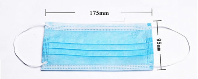 China Disposable Non-Woven 3ply Face Mask