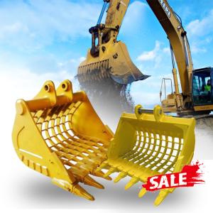 China Backhoe Excavator Skeleton Bucket Attachment Nm400 Q355B Steel Material wholesale
