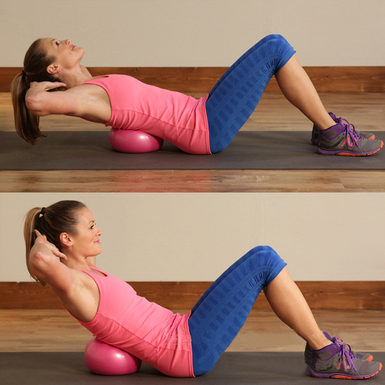 Customized Anti Burst Yoga Stability Ball , 25cm Gym Ball Mini Size For Gym