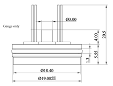 Oil 200 Bar Hydraulic Pressure Transducer / Water Pressure Detector