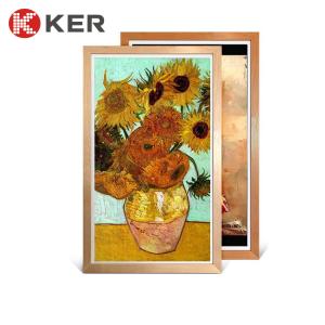 China 1920*1080 Outdoor Digital Signage Android Photo Wooden Frame wholesale