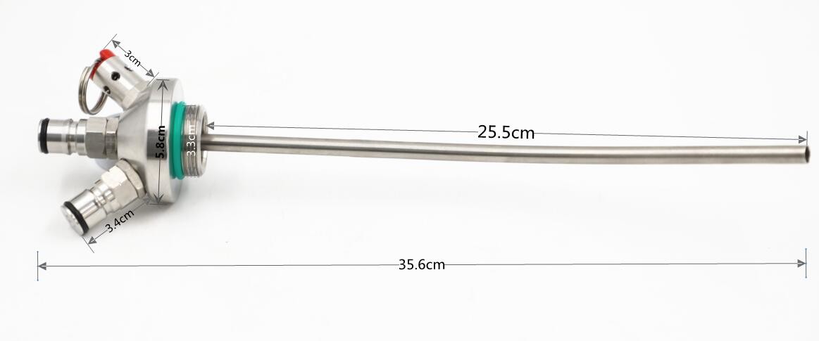 Double Ball Lock Mini Keg Tap Spear System With Beer Tube