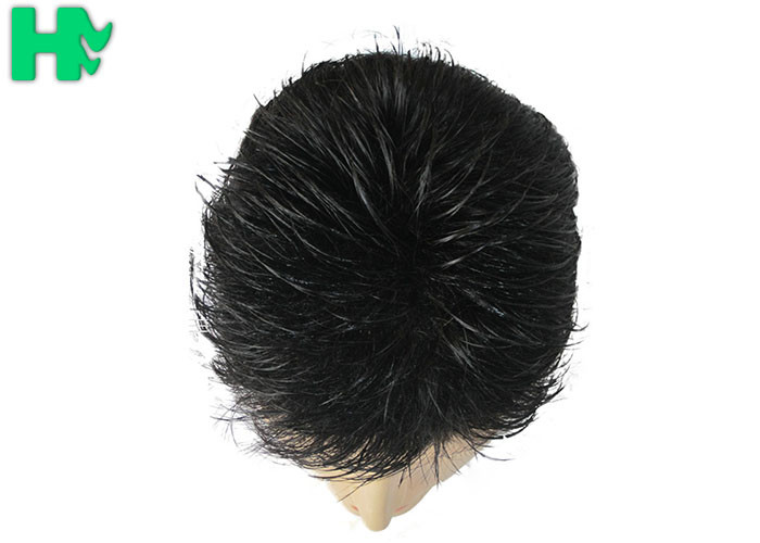 Normal Lace Men Hair Wig 14" , Black Natural Looking Wigs For Men