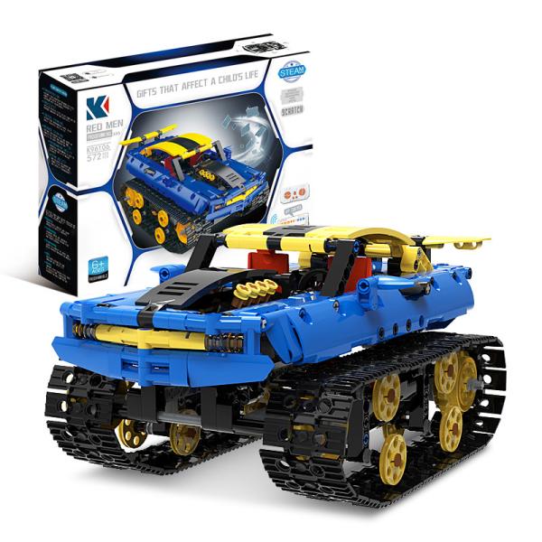 Unisex 2 in 1 Remote Control Racing Car DIY Building Kits for Kids Boys Girls 8