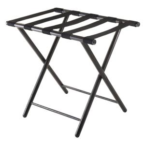 China Tubular Straight Leg Hotel Display Stand With 5 Black Straps wholesale