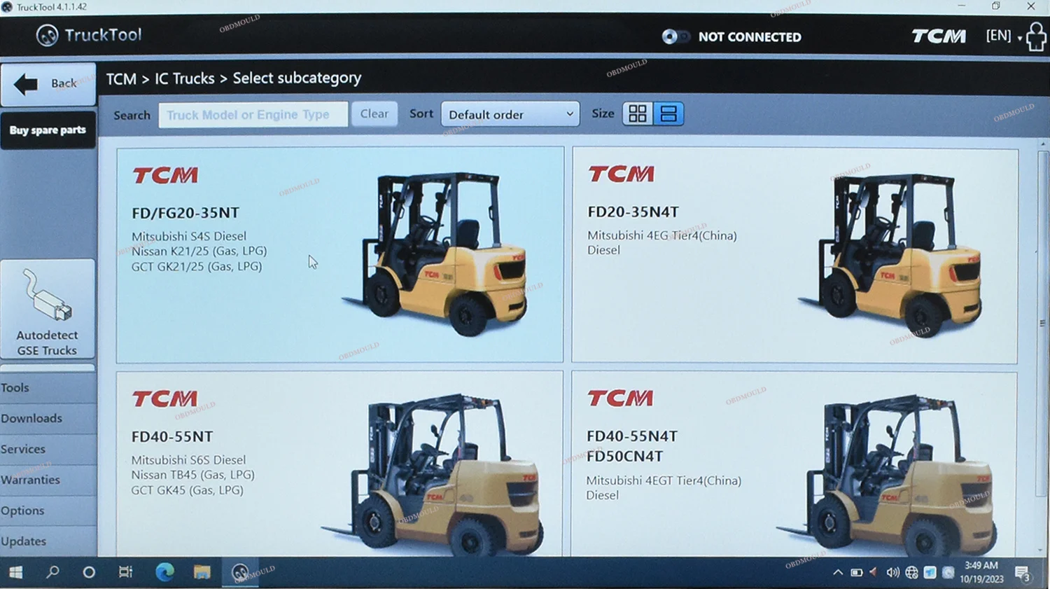 Universal Forklift Diagnostic Tool TruckTool For Resetting AGV Model Service Counter Wizard For MITSUBISHI, ET, TCM, UNI