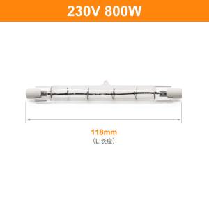 China Ir Quartz Halogen Double Ended Bulb 118mm 230V 800W wholesale