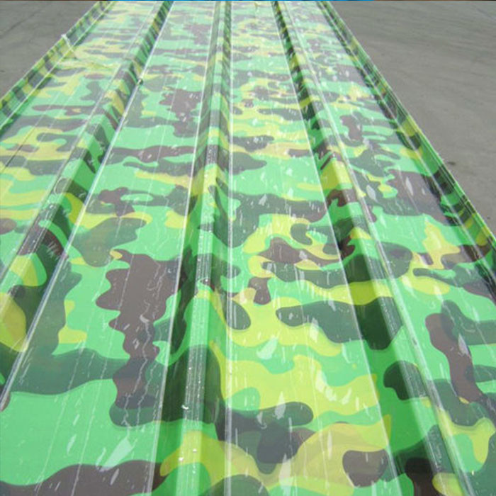 Colorful Corrugated Zinc Steel Roofing Sheet AiSi Color Coated